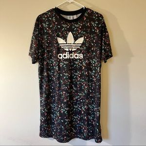 Adidas Floral T-shirt Dress (L)